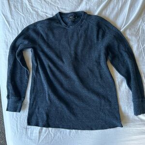 Waffle crew neck. Long sleeve. Size large
